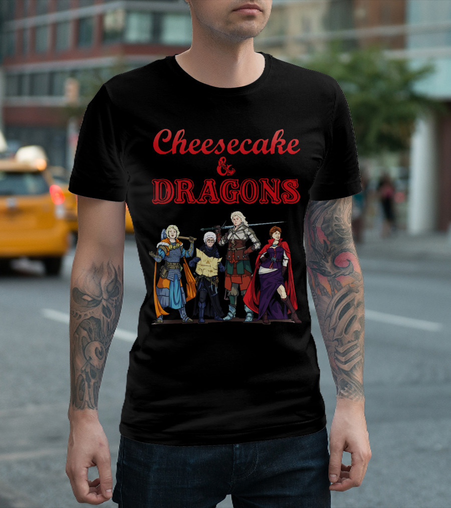 Cheesecake Dragons and Fantasy Characters T-Shirt