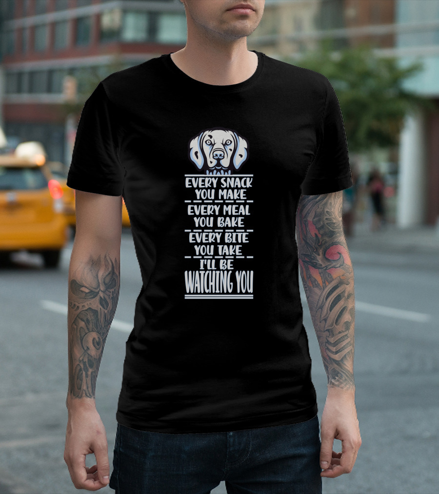 Dalmatian Dogowner Paw Every Snack You Make Watching You T-Shirt
