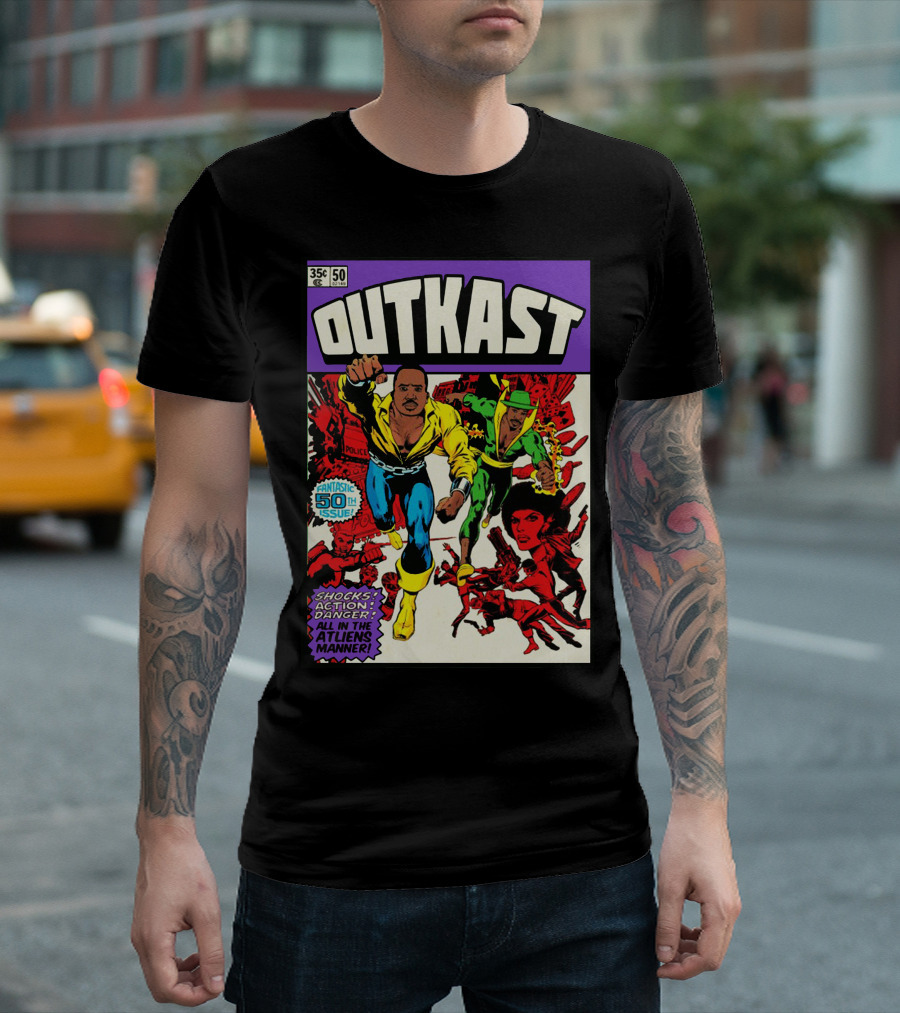OutKast Fantastic 50th Issue Shocks Action Danger in the Atlien Manner T-Shirt