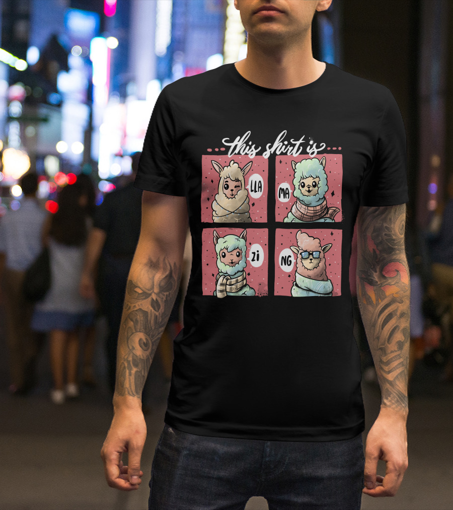 This Shirt Is Llamazing Llama Comic T-Shirt