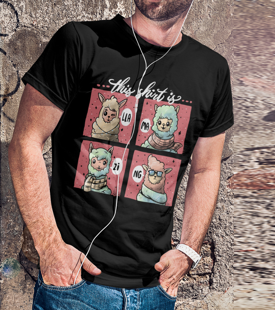This Shirt Is Llamazing Llama Comic T-Shirt