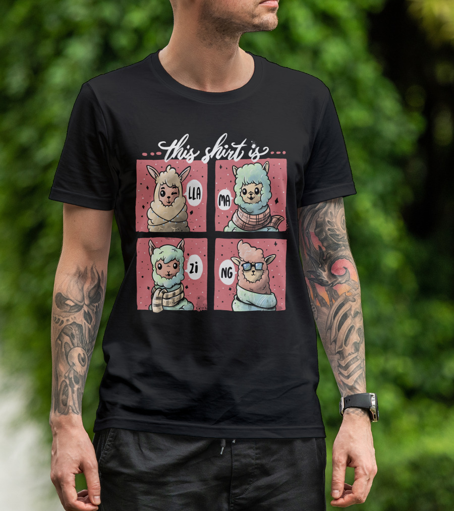 This Shirt Is Llamazing Llama Comic T-Shirt