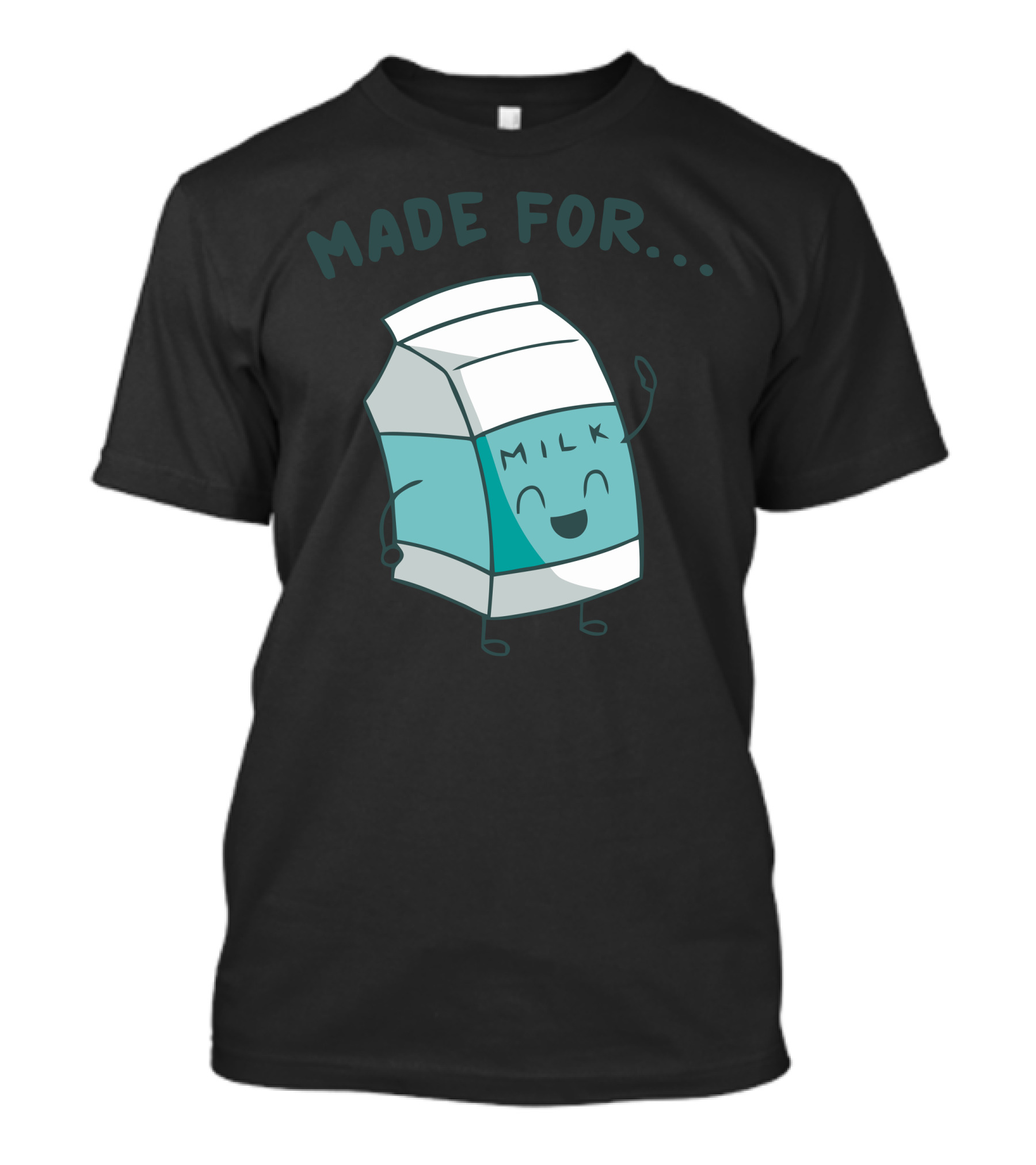 Made For Each Other Milk Carton Happy Cartoon T-Shirt