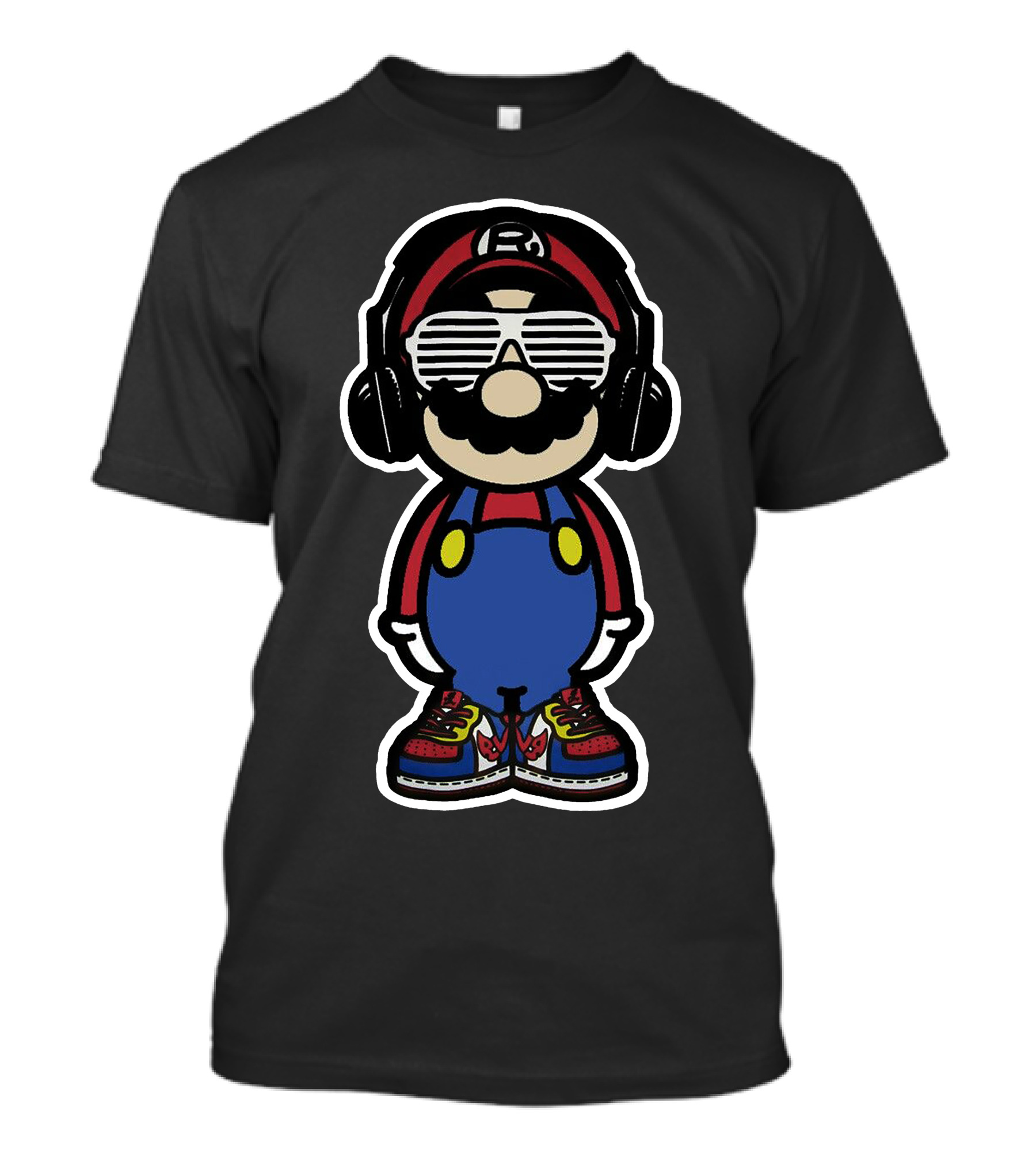 Mario Bros Electro Headphones T-Shirt