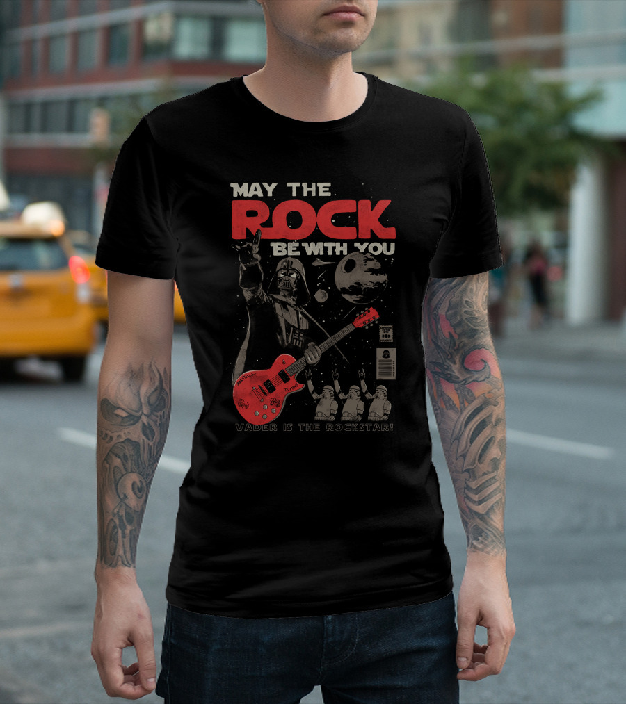 May The Rock Be With You Vader Is The Rockstar T-Shirt