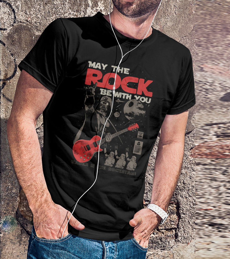 May The Rock Be With You Vader Is The Rockstar T-Shirt