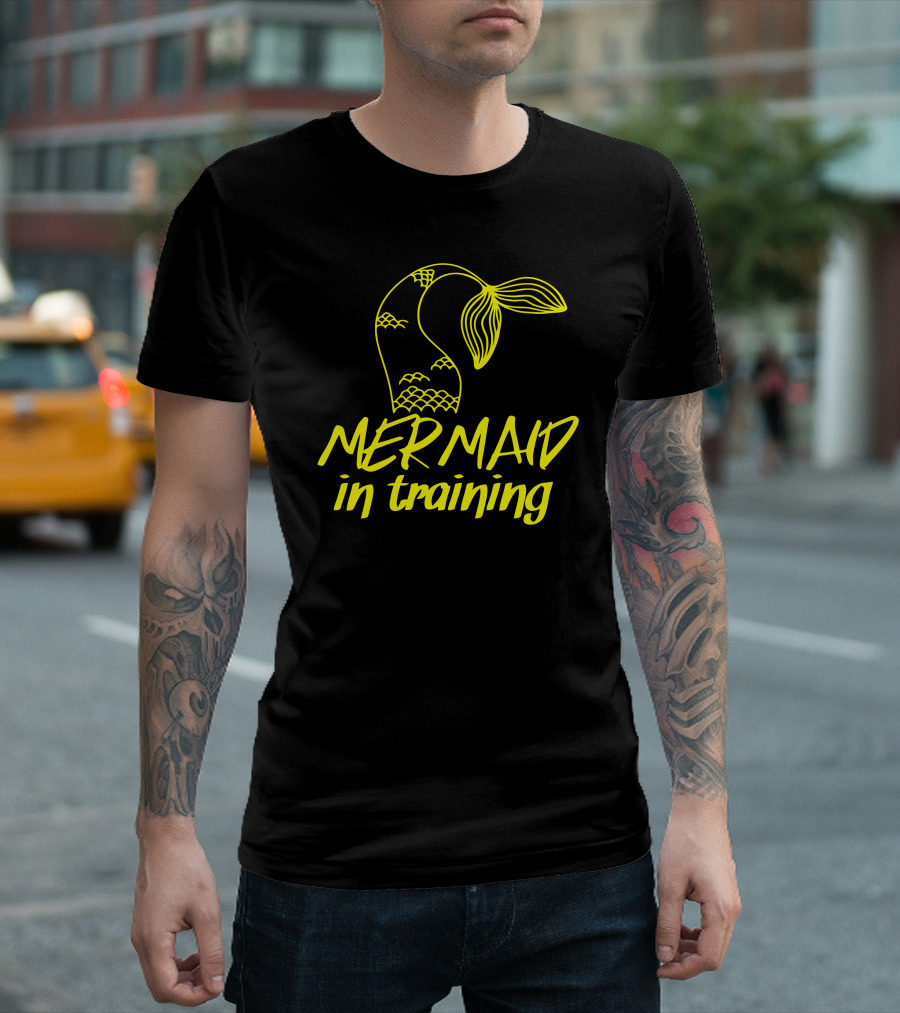 Mermaid In Training Yellow Tail T-Shirt