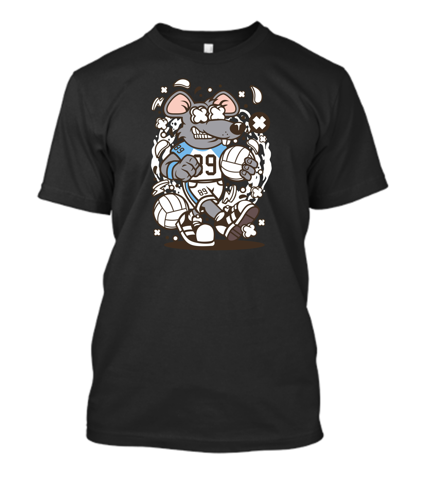 Rat Volleyball Player 89 Jersey Sports T-Shirt