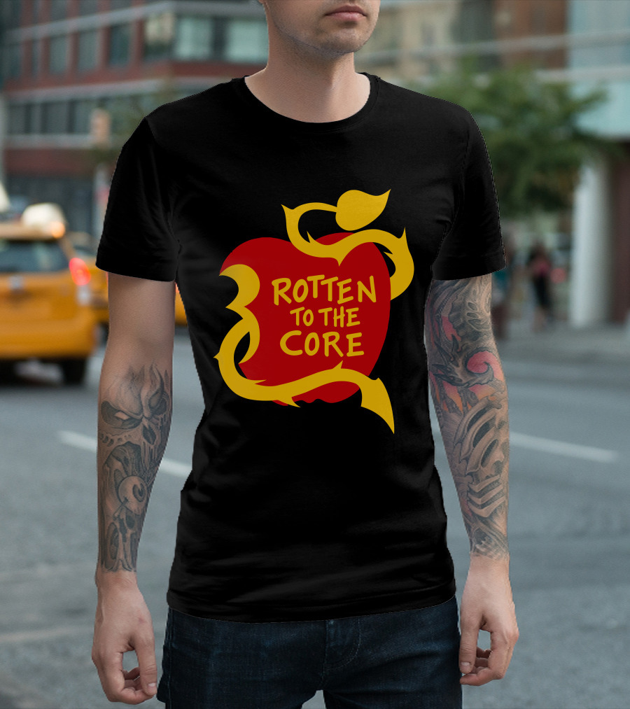 Rotten To The Core Apple With Yellow Vines T-Shirt