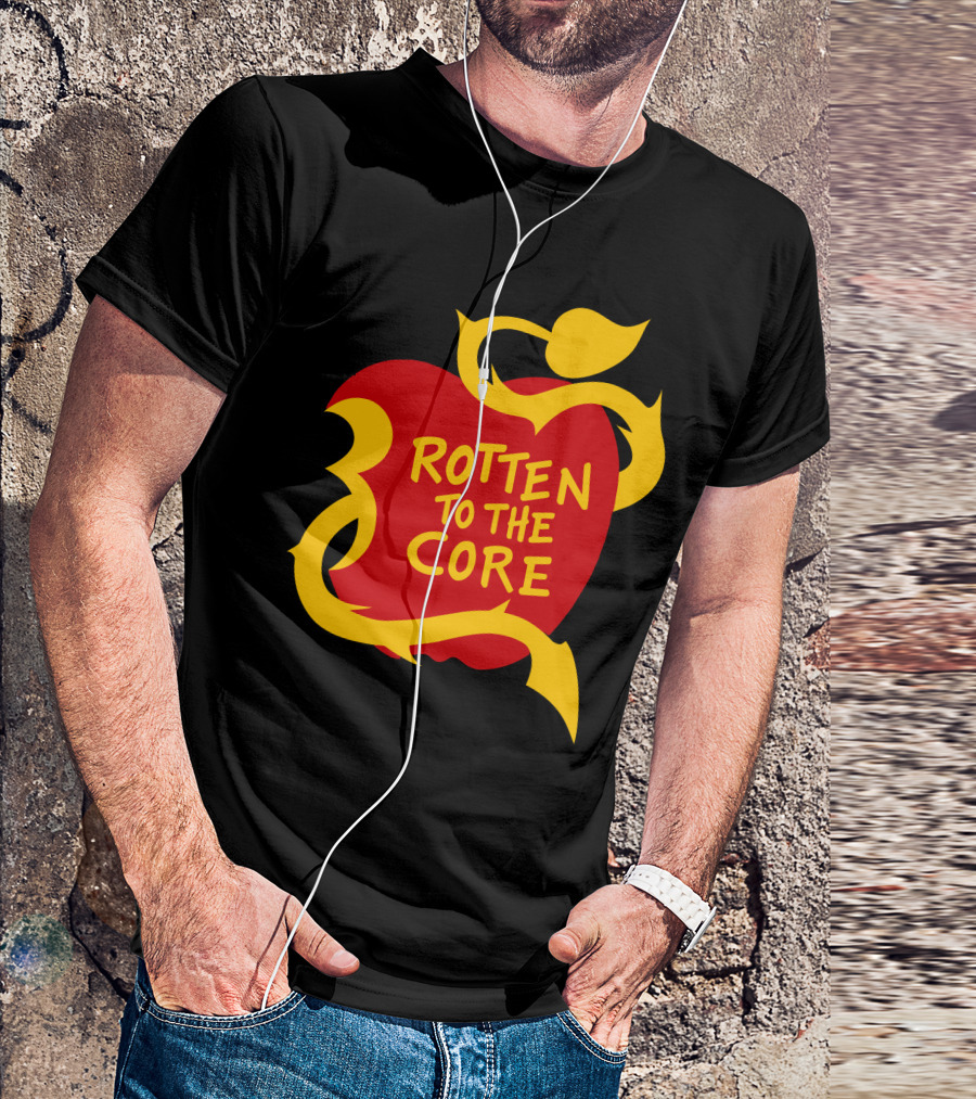 Rotten To The Core Apple With Yellow Vines T-Shirt