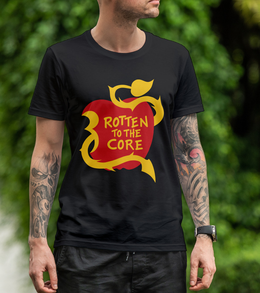 Rotten To The Core Apple With Yellow Vines T-Shirt