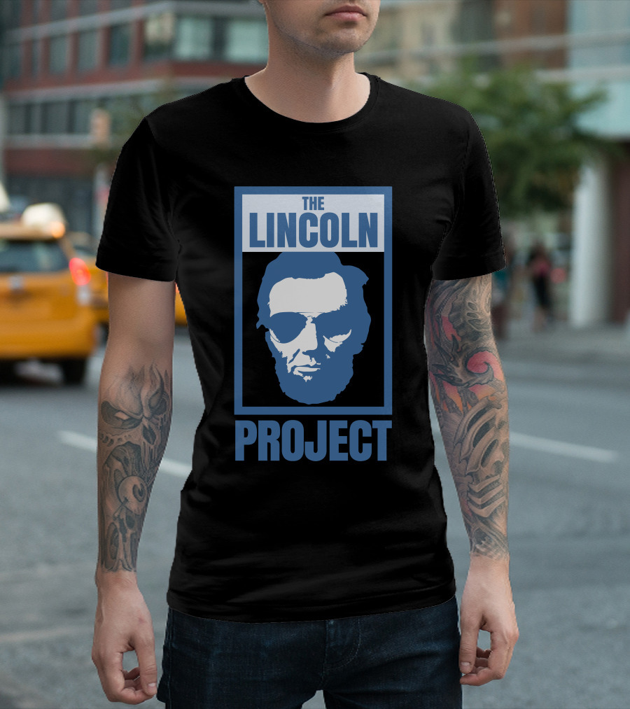 The Lincoln Project Iconic Abraham Lincoln Silhouette With Sunglasses T-Shirt
