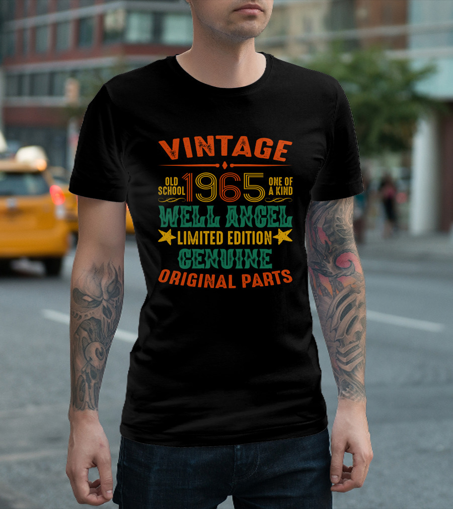 Vintage 1965 Old School One of a Kind Well Angel Genuine Original Parts T-Shirt
