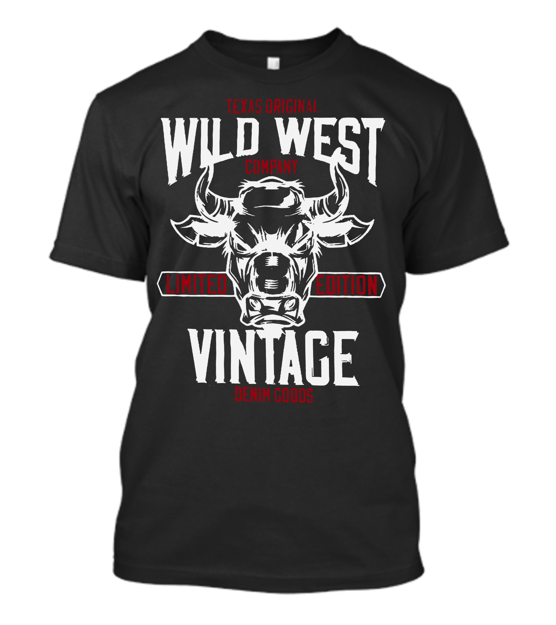 Texas Original Wild West Company Vintage Denim Goods T-Shirt