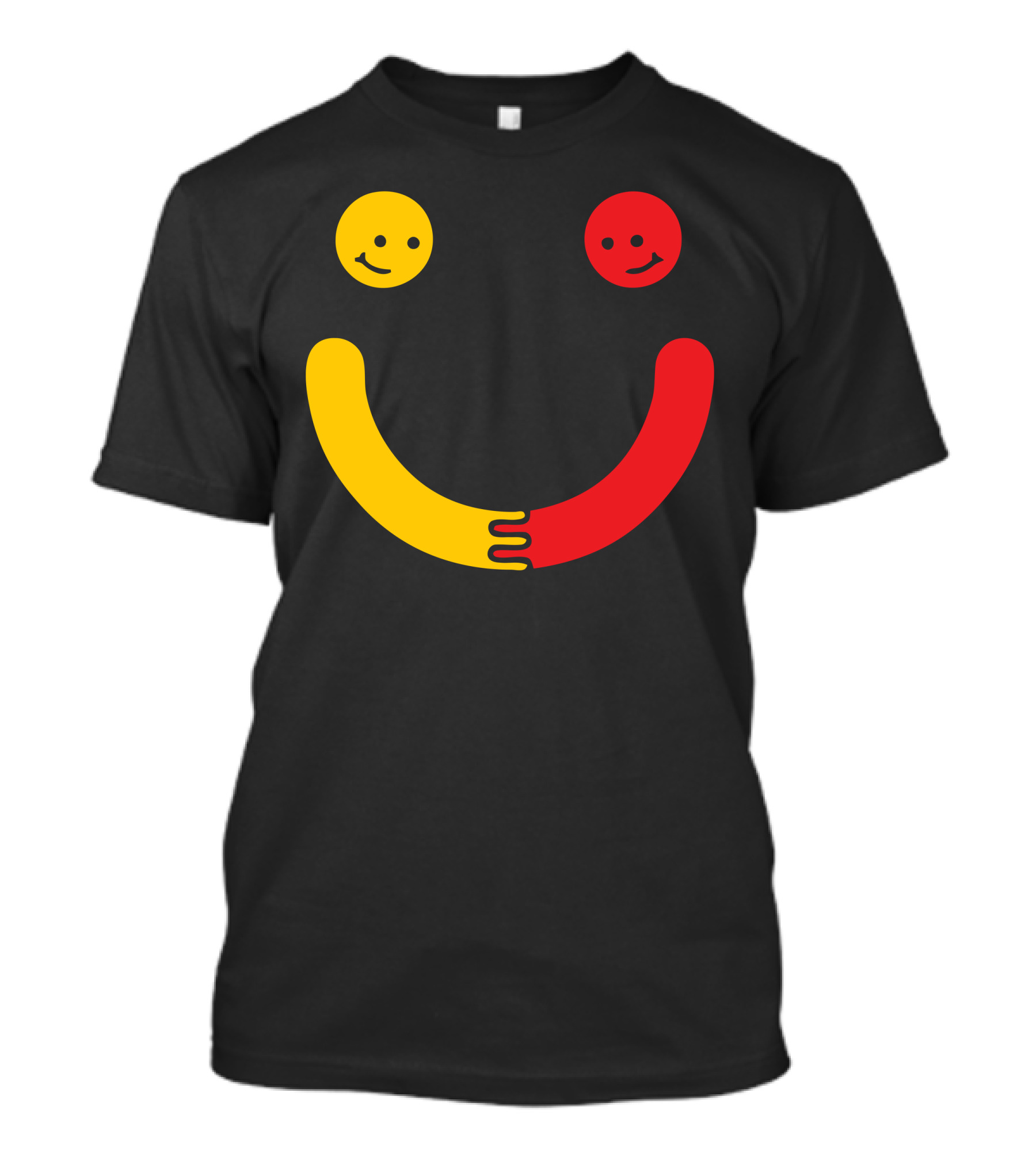 You Make Me Smile Together Emoji Faces Hugging T-Shirt