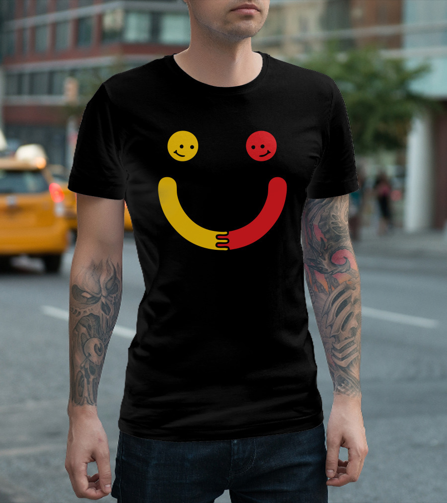 You Make Me Smile Together Emoji Faces Hugging T-Shirt