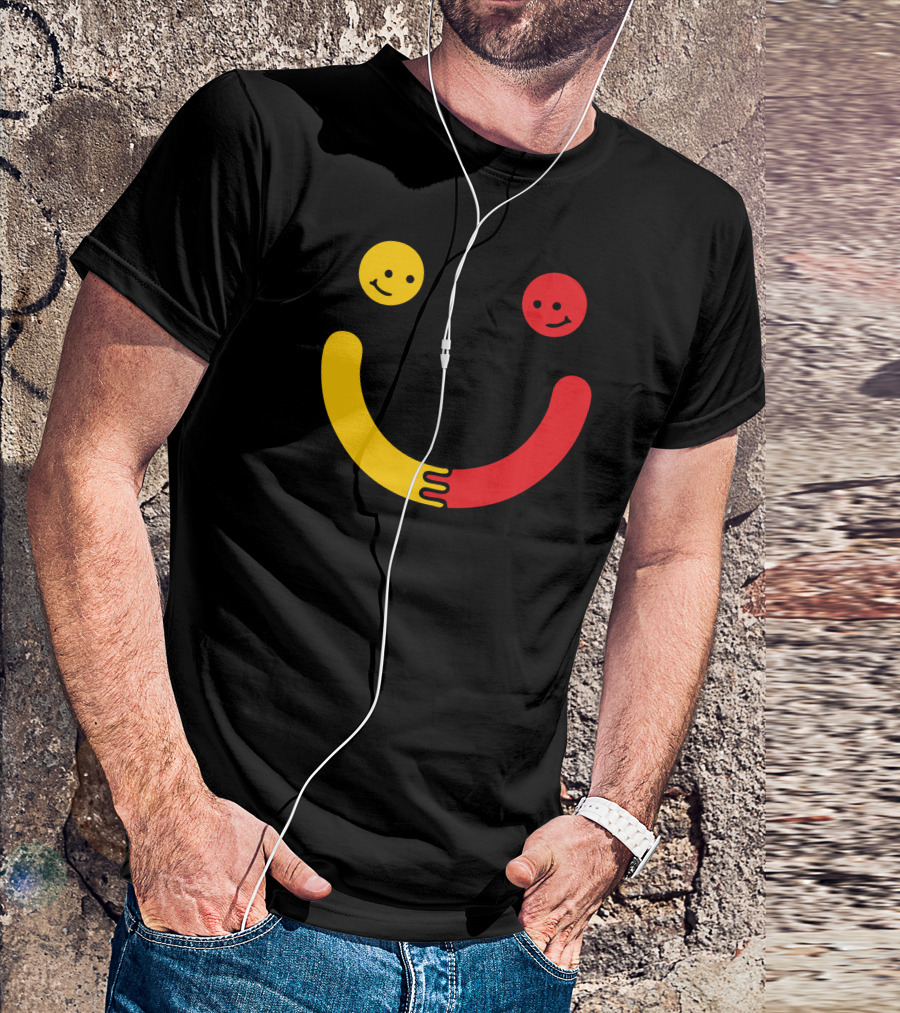 You Make Me Smile Together Emoji Faces Hugging T-Shirt