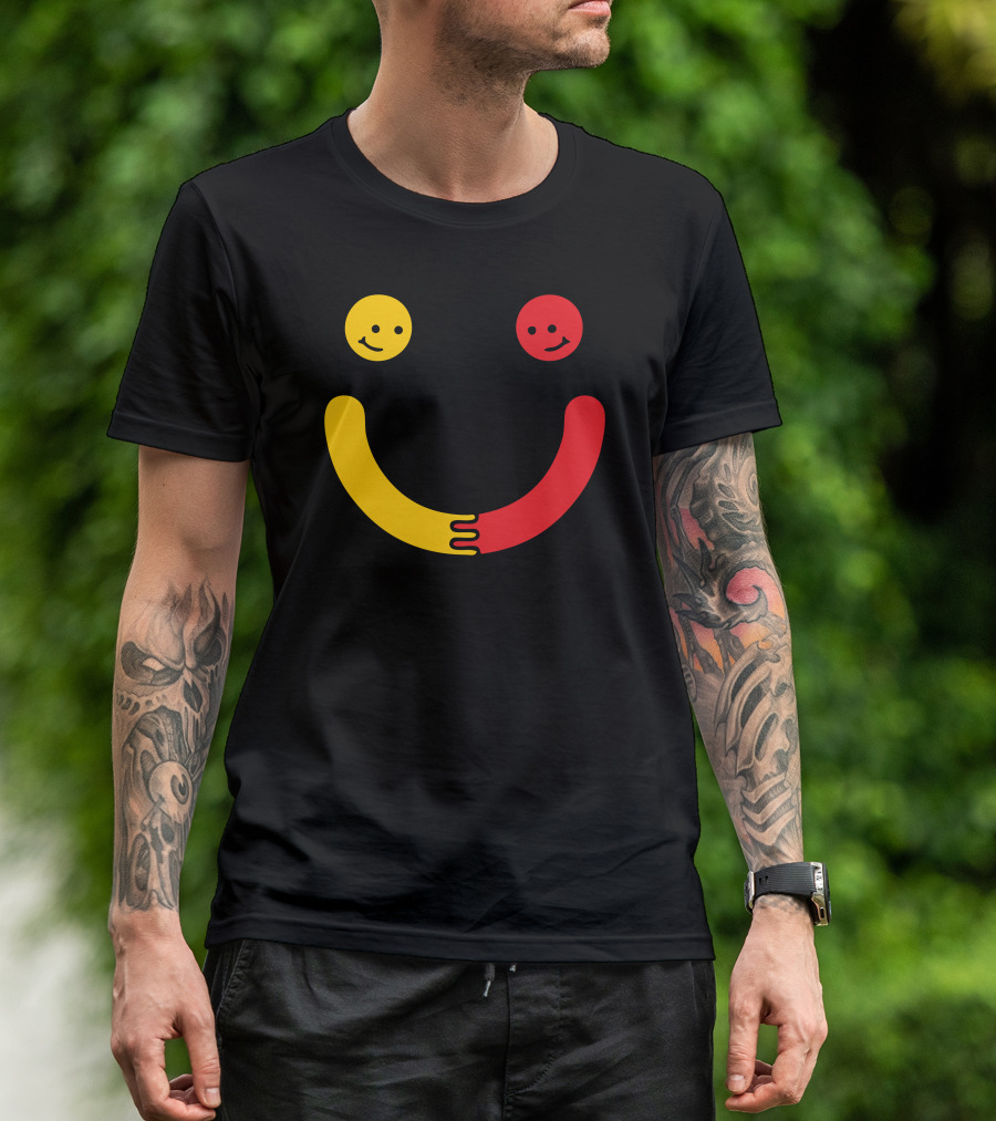 You Make Me Smile Together Emoji Faces Hugging T-Shirt