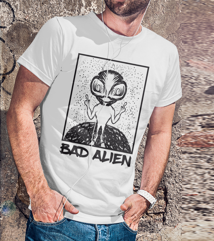 Bad Alien Peace Gesture T-Shirt