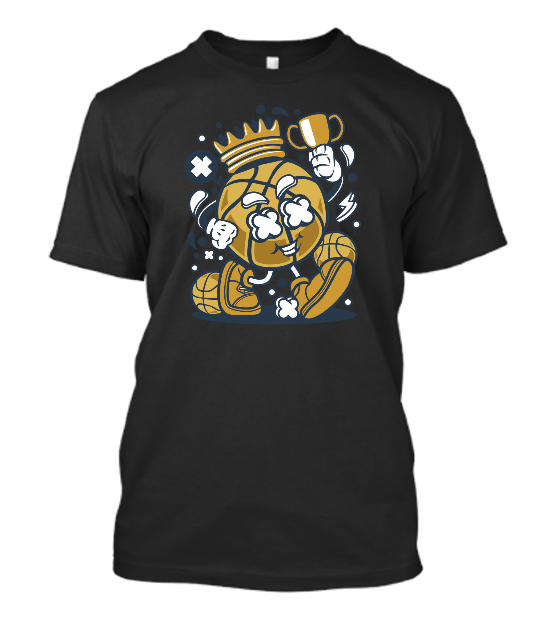 Basketball King Crowned Champion With Trophy Victory T-Shirt