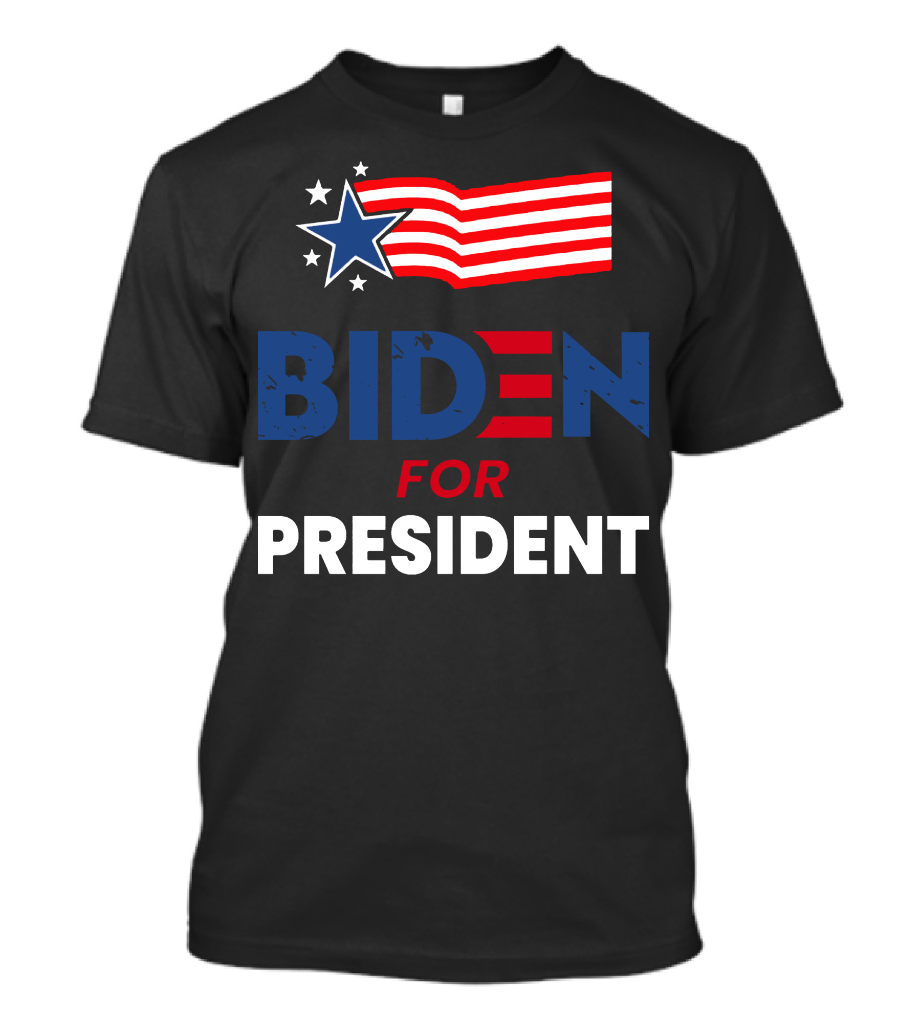 Biden For President American Flag Star T-Shirt