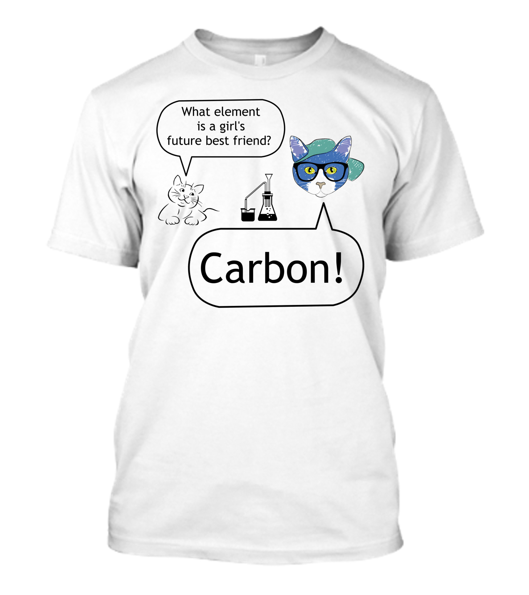 What Element Is A Girl's Future Best Friend? Carbon T-Shirt