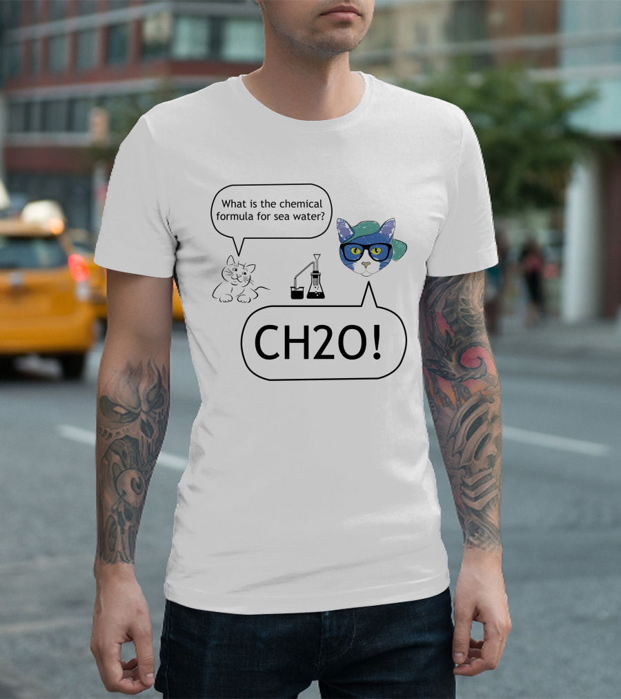 CH2O What is the Chemical Formula for Sea Water? T-Shirt
