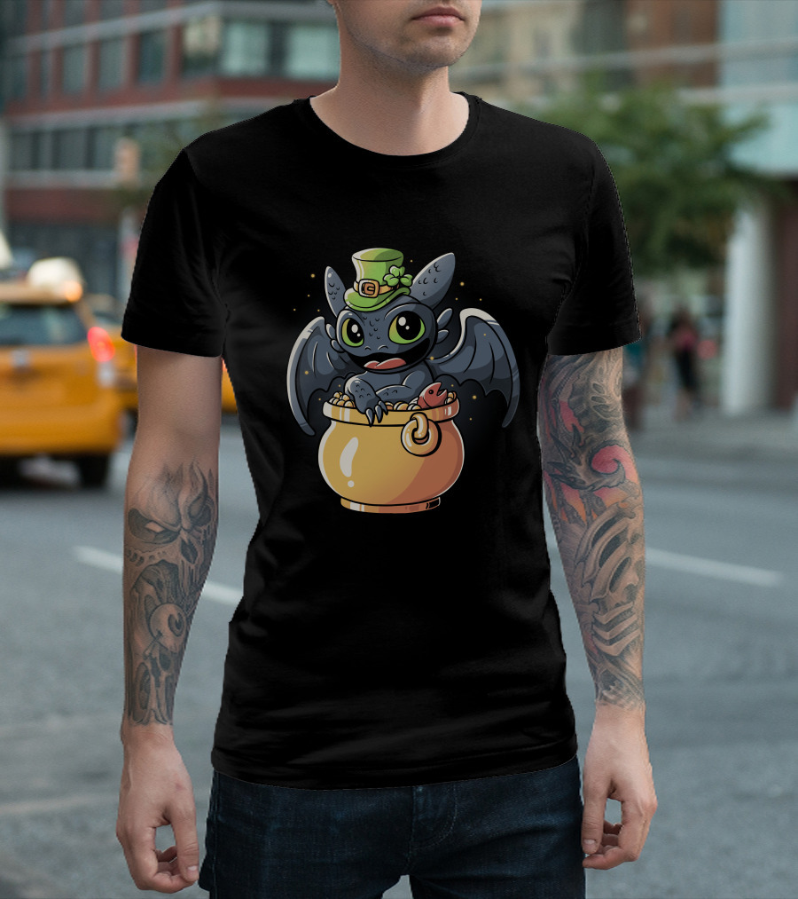 Irish Dragon Pot Of Gold Hat T-Shirt
