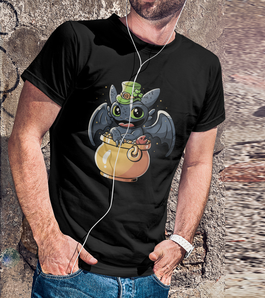 Irish Dragon Pot Of Gold Hat T-Shirt