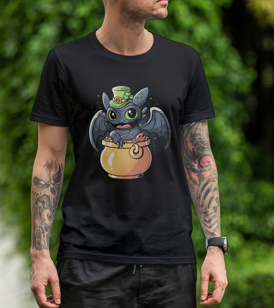 Irish Dragon Pot Of Gold Hat T-Shirt