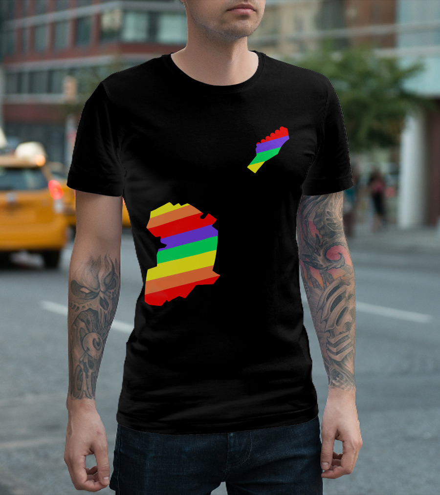Live Aid Band Aid 1985 Symbol Rainbow Guitar Shape Africa T-Shirt