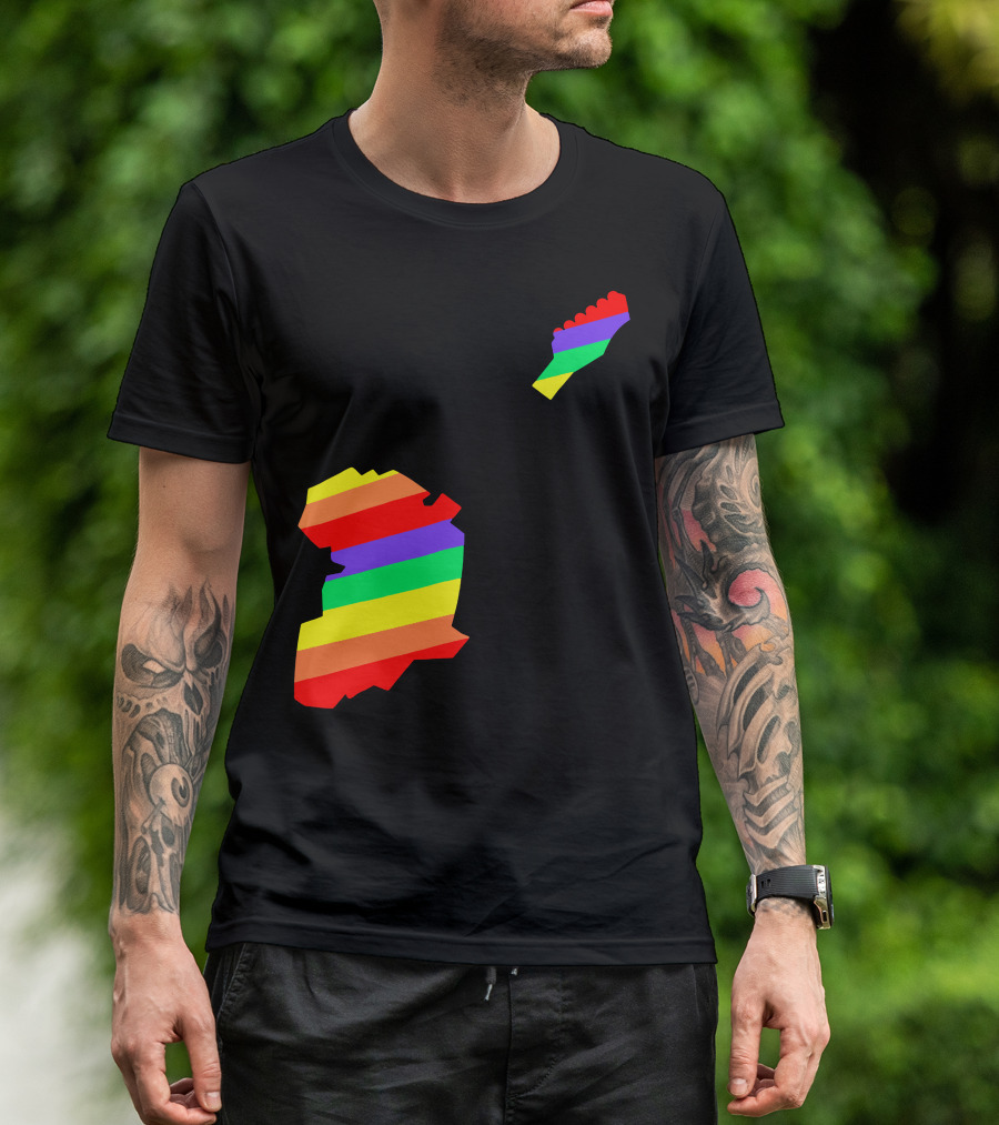 Live Aid Band Aid 1985 Symbol Rainbow Guitar Shape Africa T-Shirt