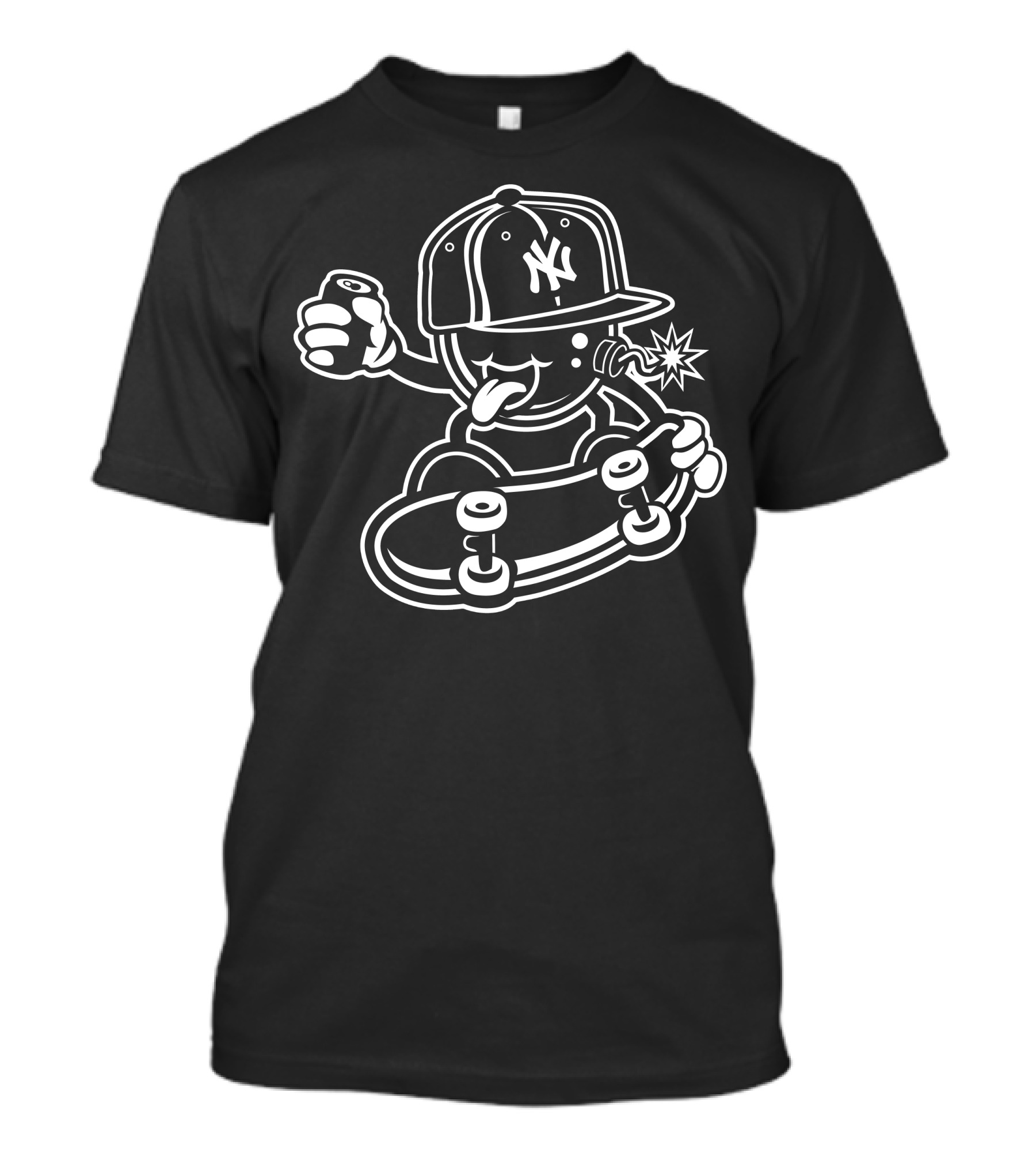 Skater Bomb Explosive New York Yankees T-Shirt
