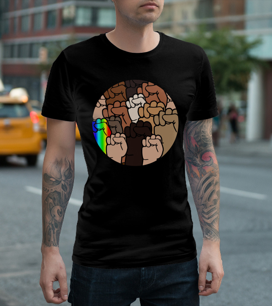 Strong Hand Diversity United Fists Circle T-Shirt