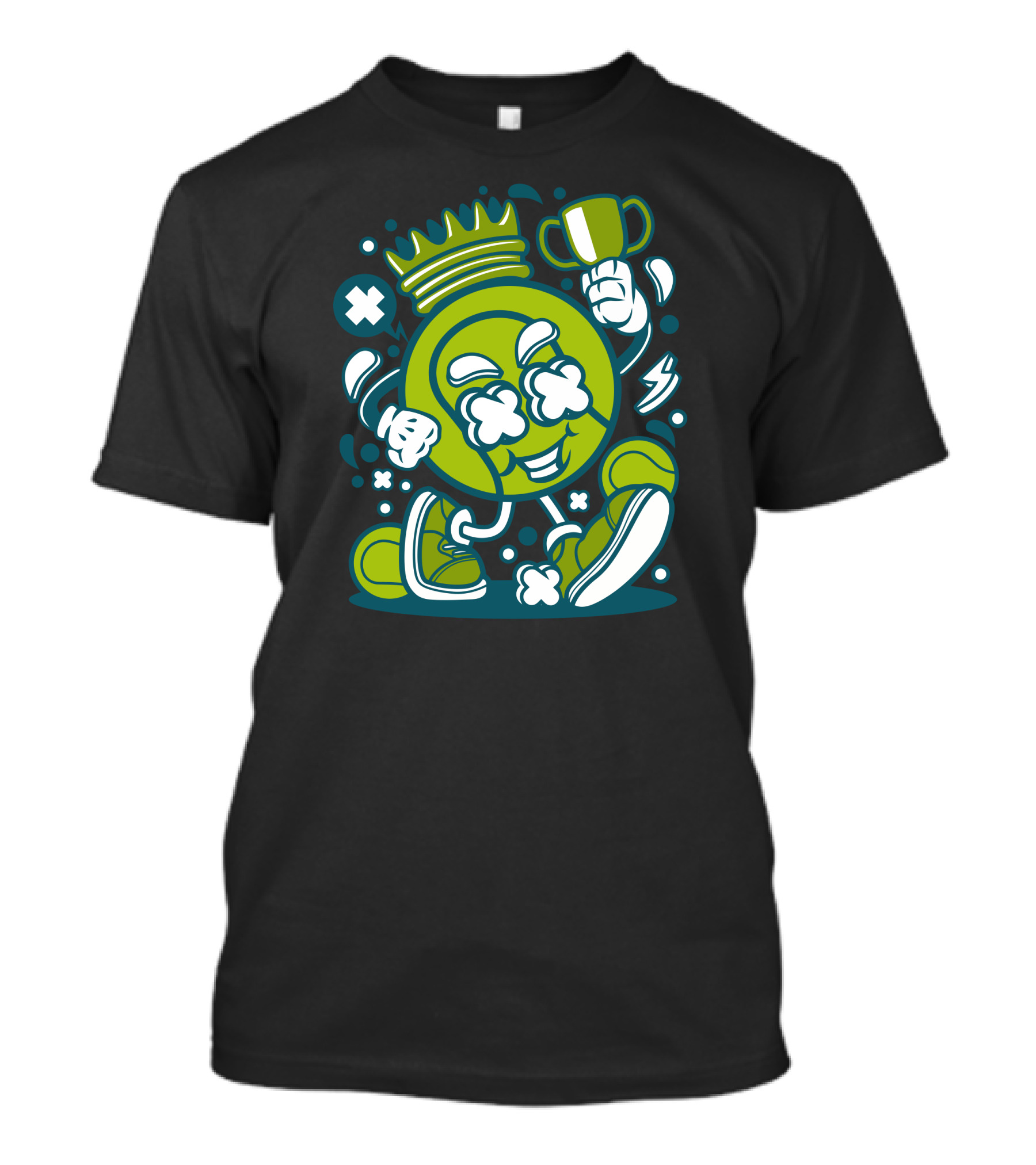 Tennis King Crowned Champion With Trophy T-Shirt
