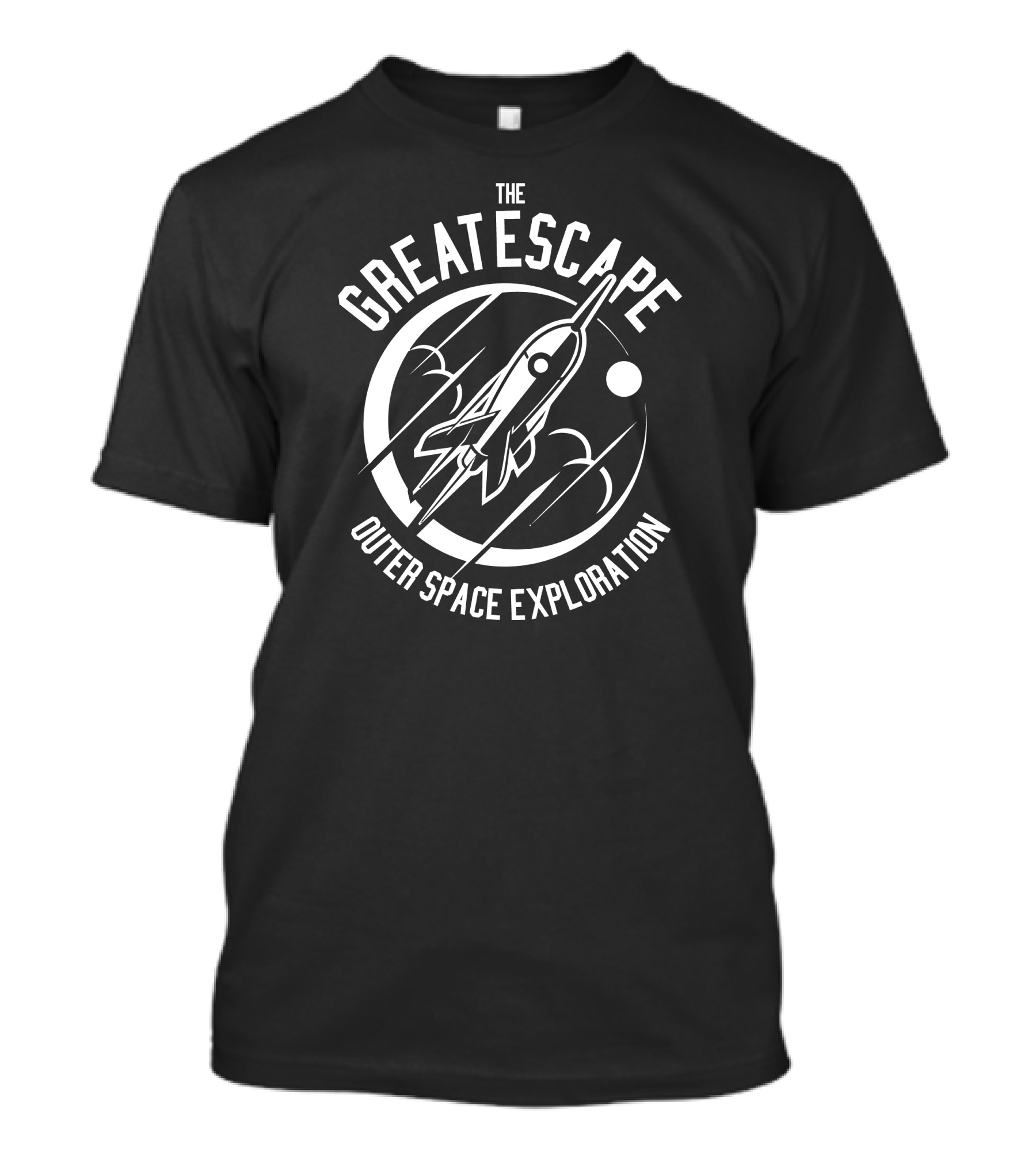 The Great Escape Outer Space Exploration Rocket Adventure T-Shirt