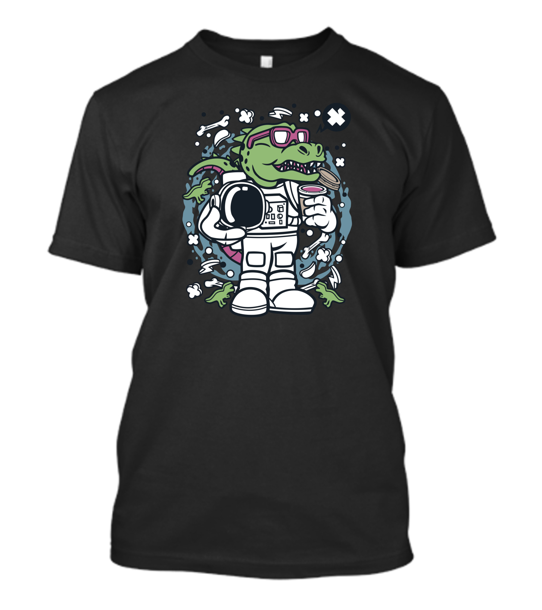 TREX Astronaut Space Adventure Pizza Party T-Shirt