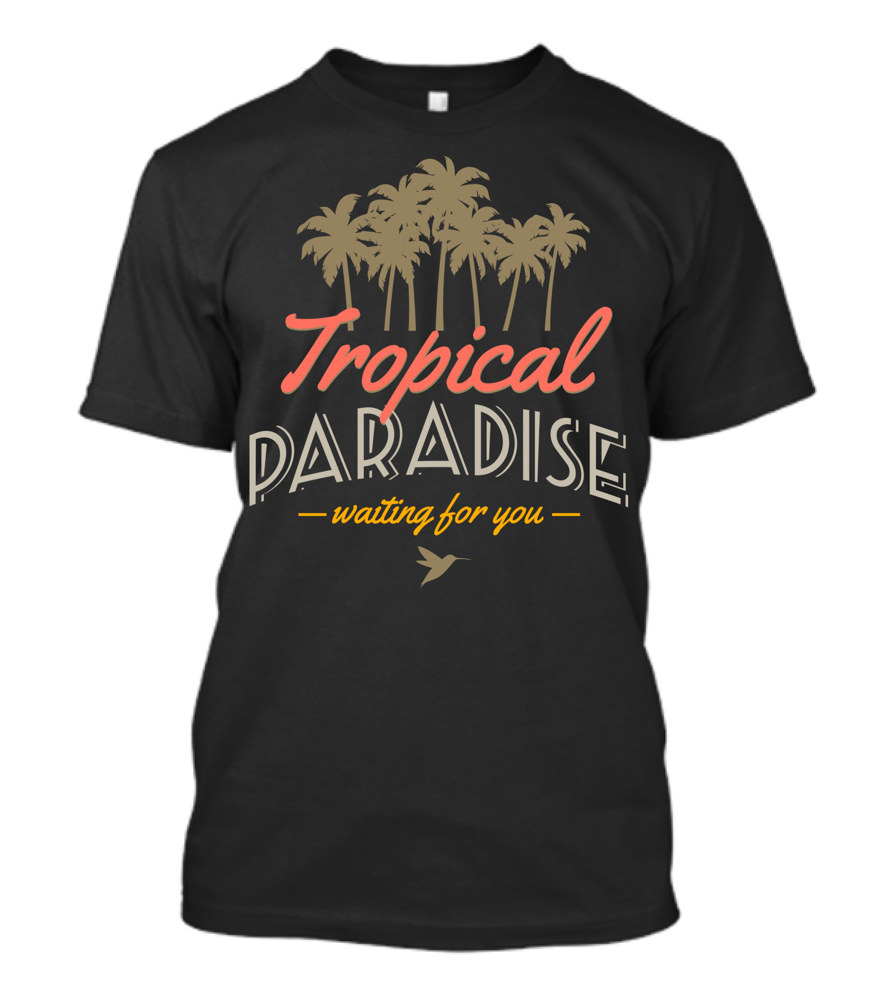 Tropical Paradise Palms Awaiting You T-Shirt