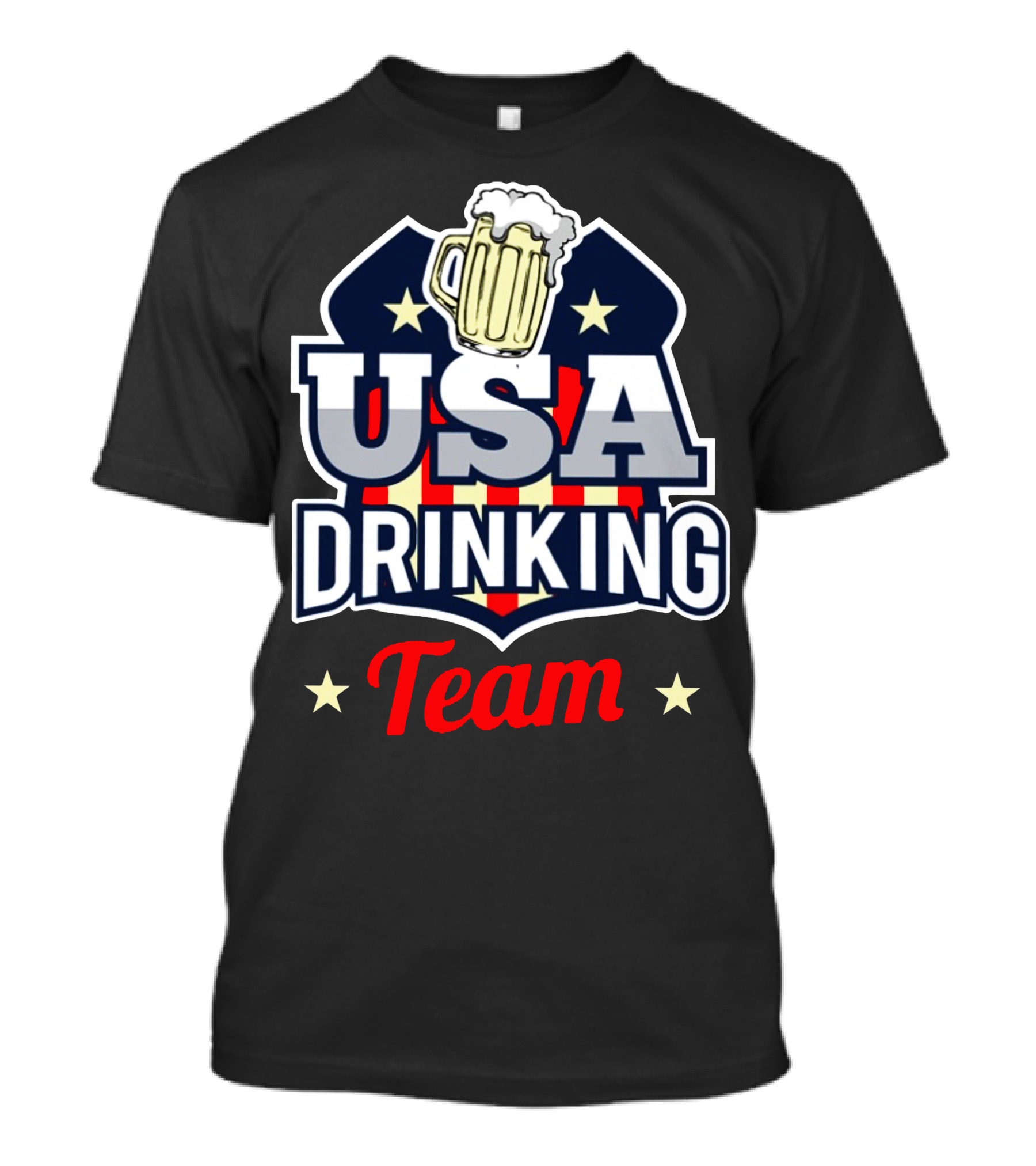 USA Drinking Team Beer Mug T-Shirt