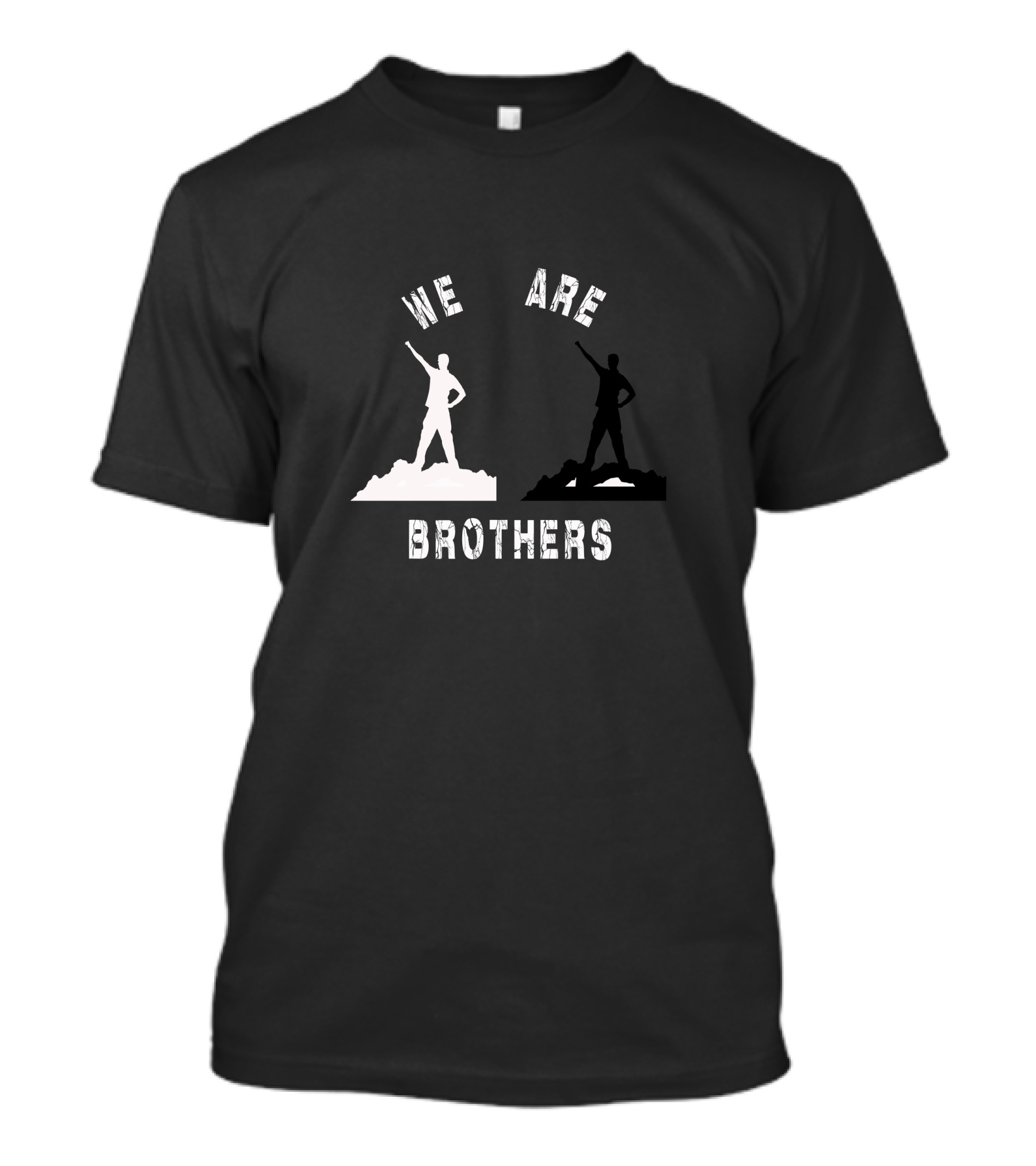 We Are Brothers Silhouette Duo Mountain Pose T-Shirt