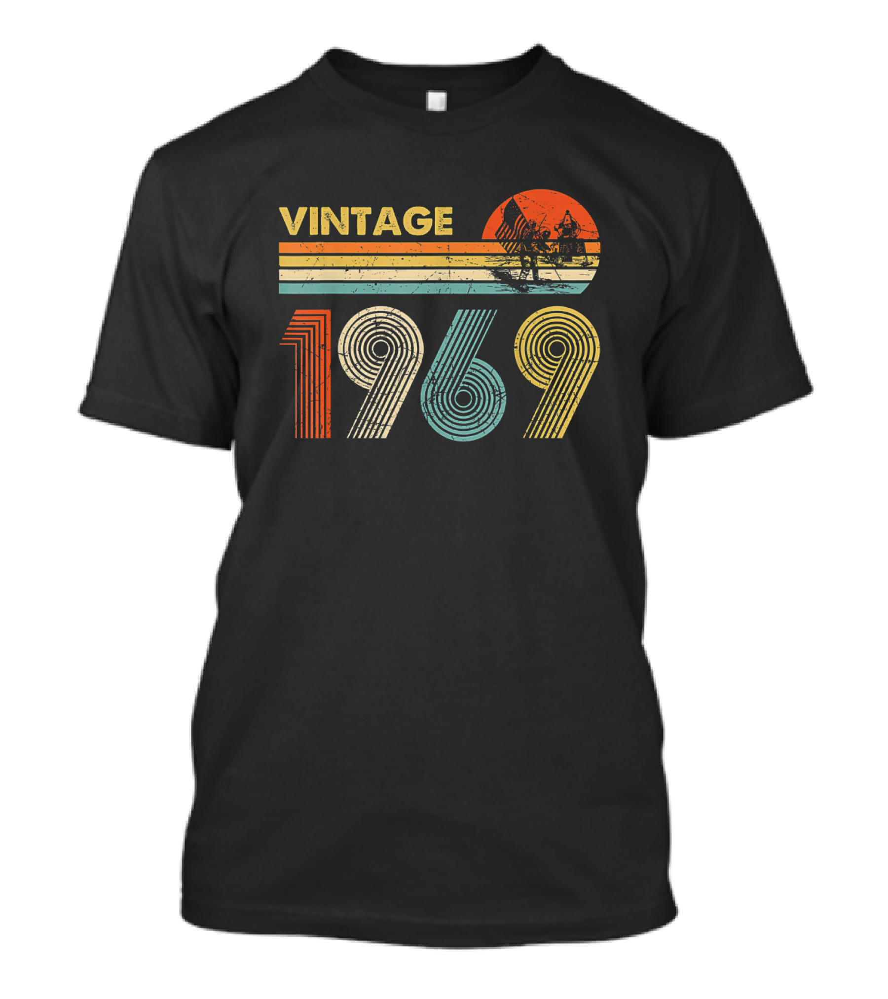 Vintage 1969 Apollo 11 Moon Landing 50th Anniversary Retro T-Shirt
