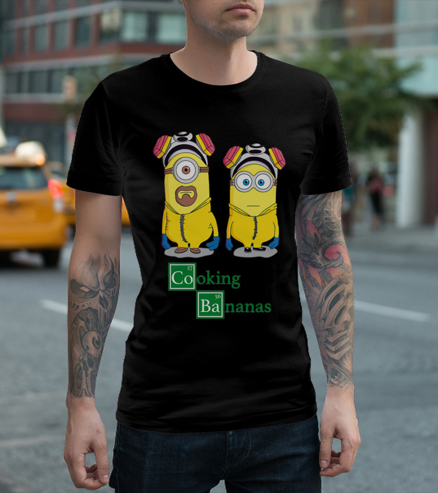 Cooking Bananas Minion Parody with Breaking Bad Style Elements T-Shirt