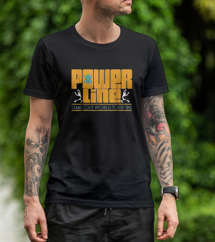 Stand Out World Tour ‘95 Powerline Graphic Comic Style Retro T-Shirt