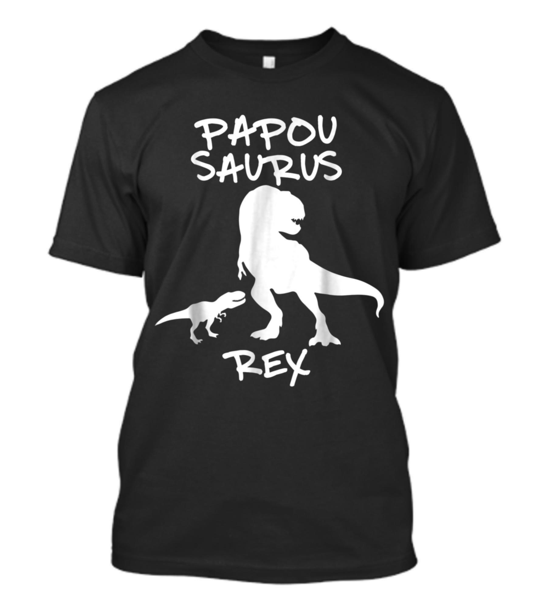 Papou Saurus Rex Dinosaur Grandfather Birthday T-Shirt