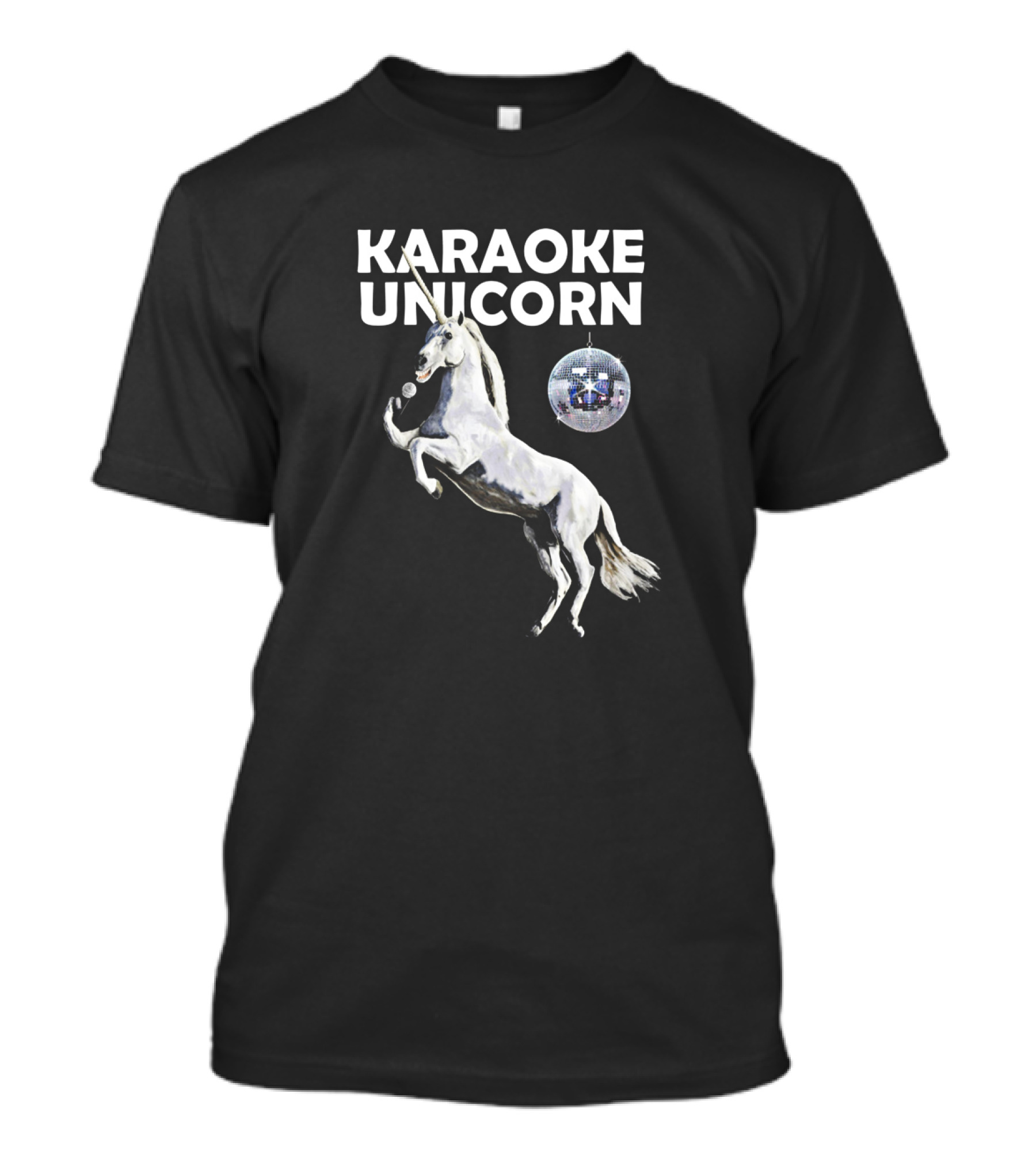 Karaoke Unicorn Disco Microphone Magic T-Shirt