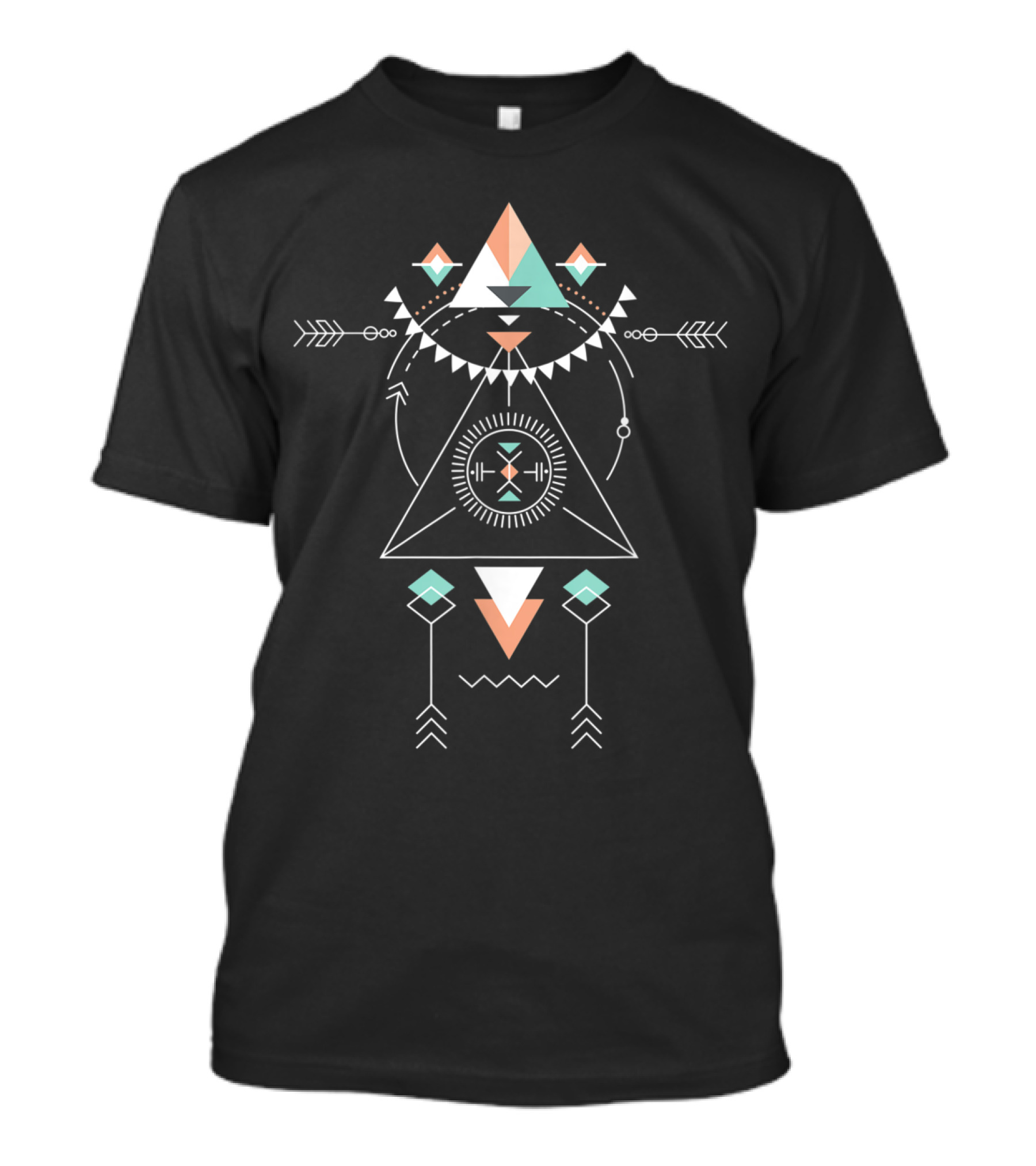 Aztec Dreamcatcher Sacred Geometry Tribal Arrows And G999991 T-Shirt