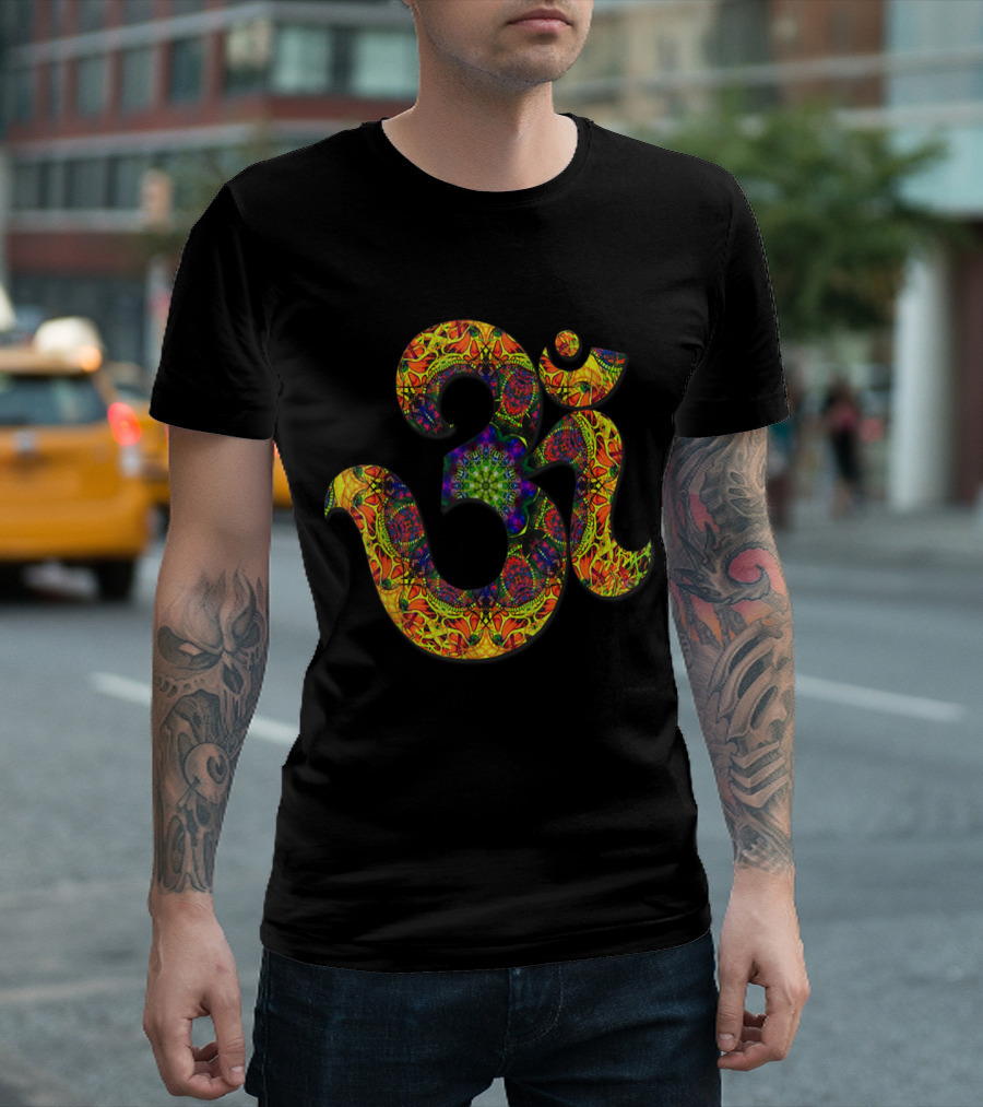 Mandala Om Symbol Yoga Spiritual Meditation T-Shirt
