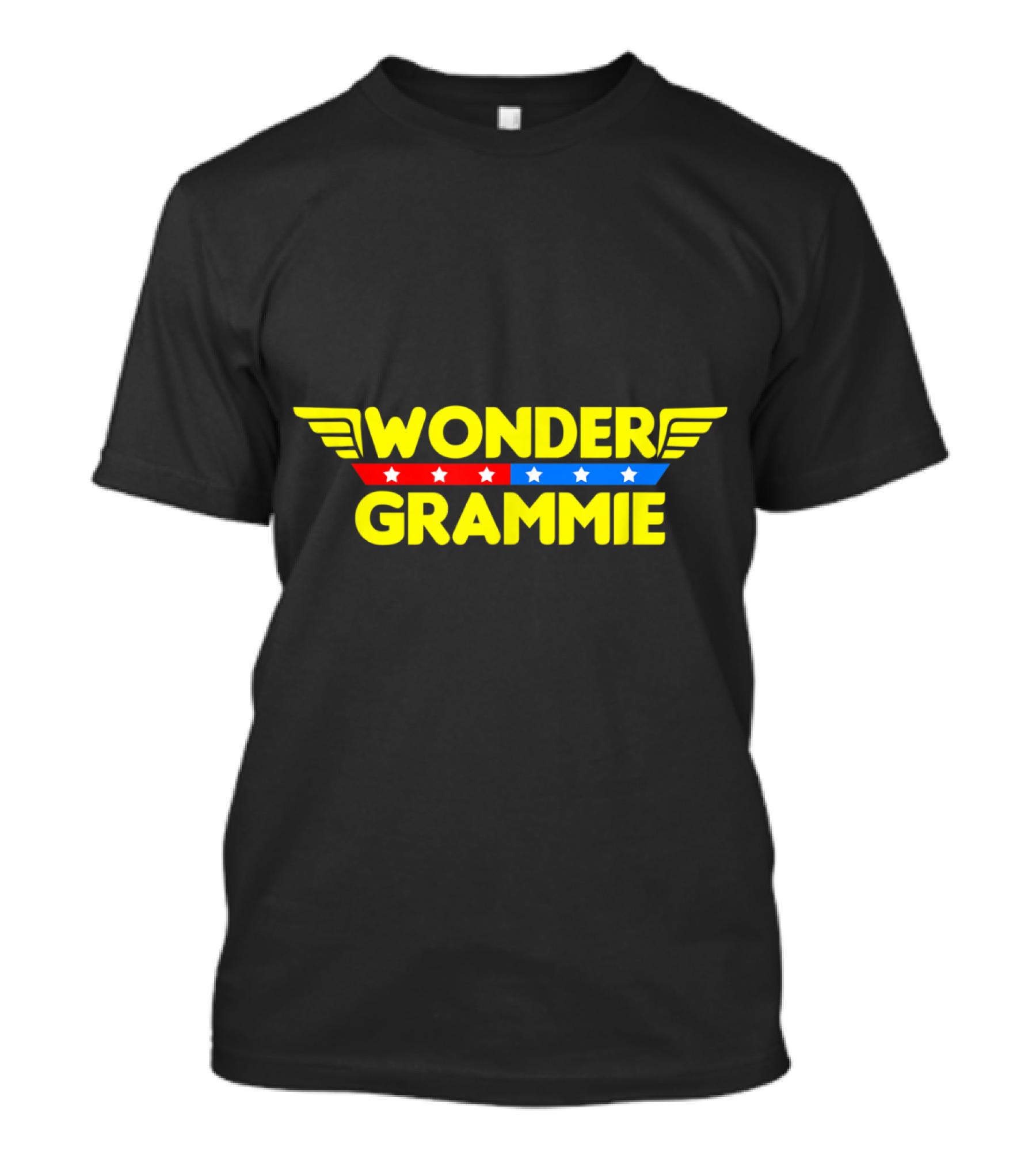 Wonder Grammie Winged Stars Mother's Day Mom Grandma T-Shirt