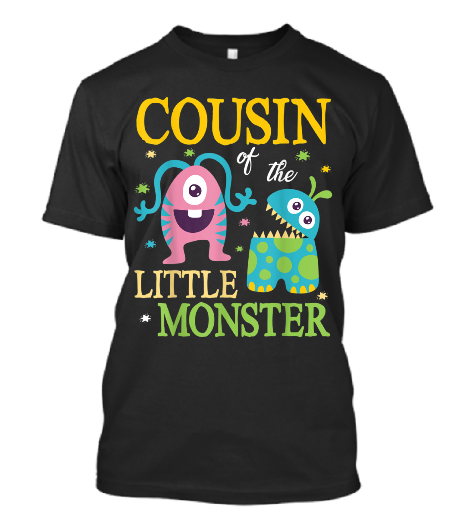 Cousin Of The Little Monster Happy Day Colorful Cartoon Creatures T-Shirt