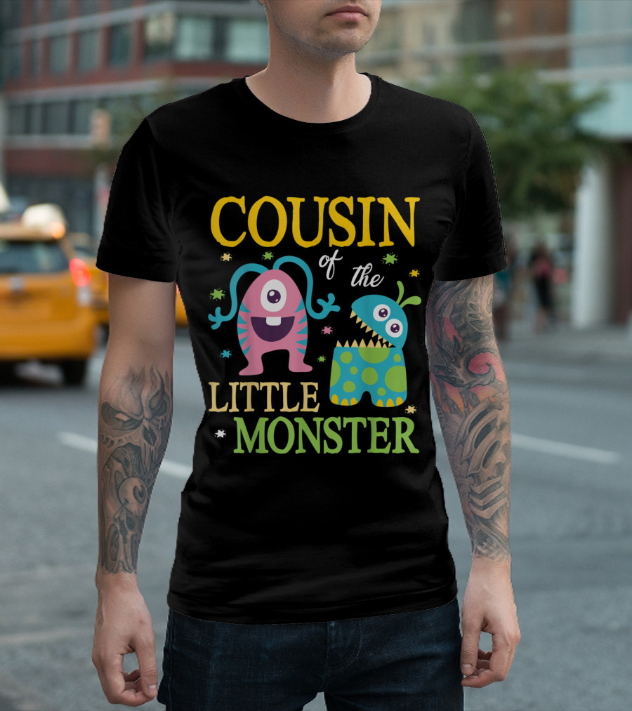 Cousin Of The Little Monster Happy Day Colorful Cartoon Creatures T-Shirt